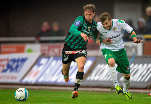 Varbergs Pierre Tillman och Hammarbys Christophe Lallet