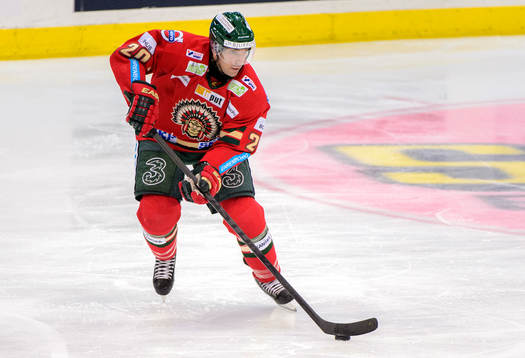 Frölundas Joel Lundqvist med pucken