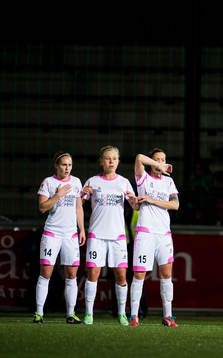LdB Malmös Manon Melis, Katrin Schmidt, Therese Sjögran i