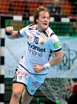 Redbergslids Charlie Sjöstrand jublar