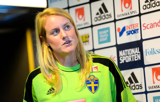 Sveriges målvakt Kristin Hammarström