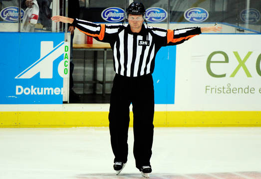 domaren Ulf Rönnmark dömer bort ett mål