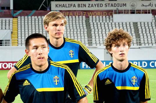 Sveriges Sebastian Ramhorn, Hampus Strömgren och Jakob