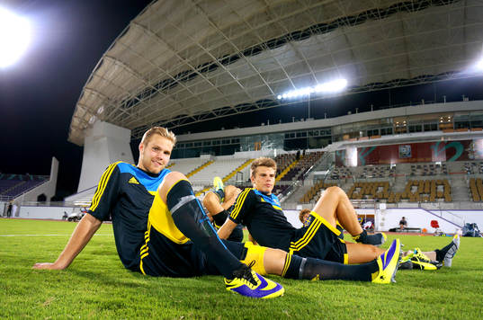 efter fredagens träningpass i Al Ain