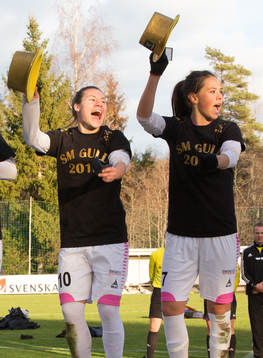 LdB Malmös Ramona Bachmann och Sara Björk Gunnarsdottir