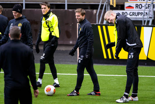 Elfsborgs Lasse Nilsson, Anders Svensson och Tom Söderberg
