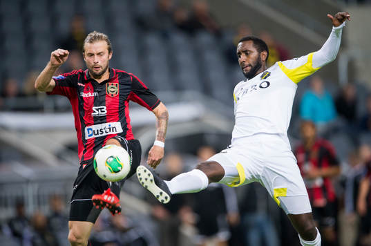 Brommapojkarnas Fredric Jonson och AIKs Henok Goitom