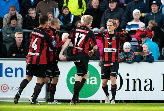 1 målet under allsvenska matchen mellan Halmstad och Brommapojkarna den 03 november  2013 i Halmstad