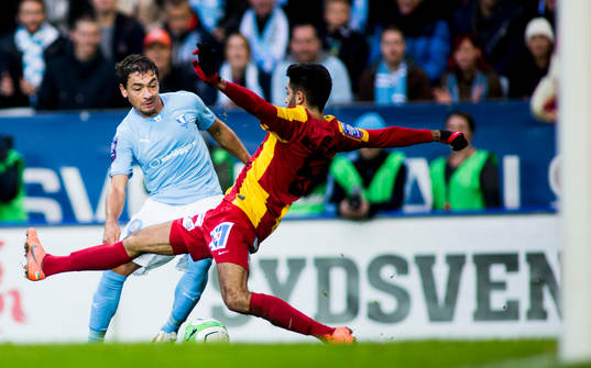 Malmös Ricardo Ferreira och Syrianskas Isa Demir