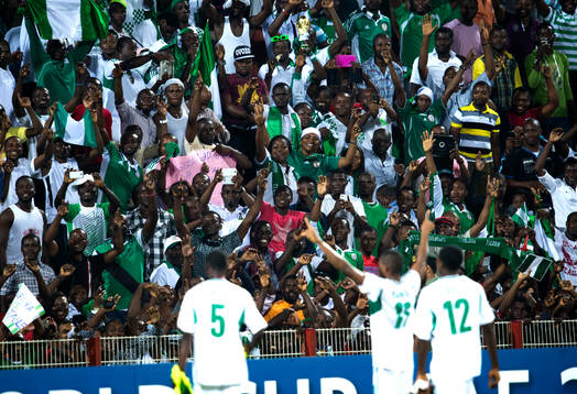 Nigeria tackar för publikstödet