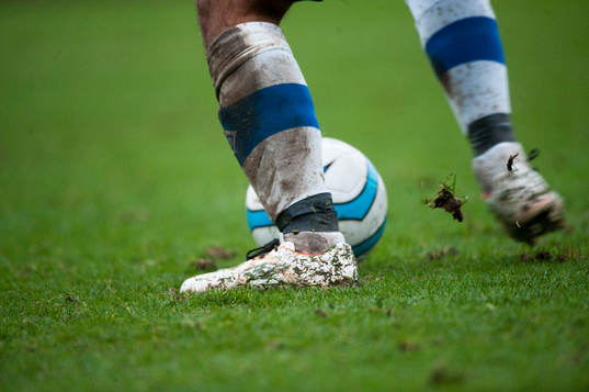 Lerig höstplan  i matchen i Svenska Cupen mellan Kristianstad och Elfsborg 10 november.
