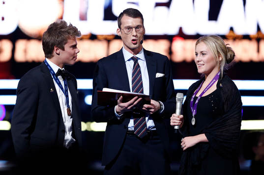 Elias Andersson Sveriges P17 och Sladjan Osmanagic och Ellen Gibson Sveriges F17