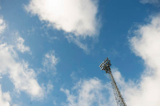 El-ljus Österås idrottsplats i Hässleholm