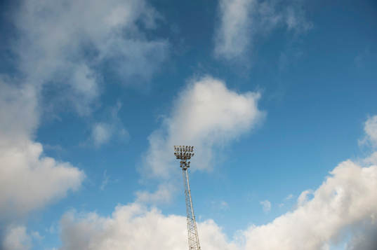El-ljus Österås idrottsplats i Hässleholm