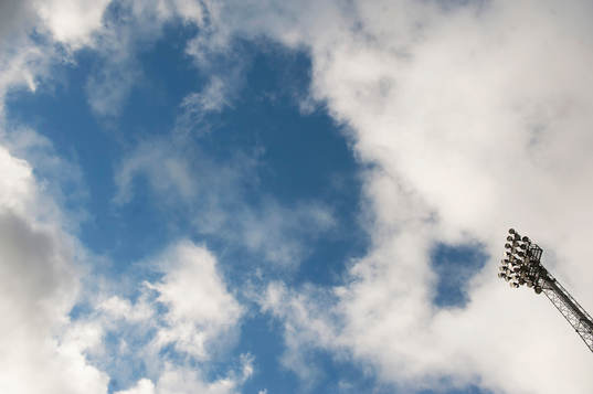 El-ljus Österås idrottsplats i Hässleholm