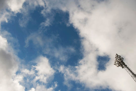 El-ljus Österås idrottsplats i Hässleholm