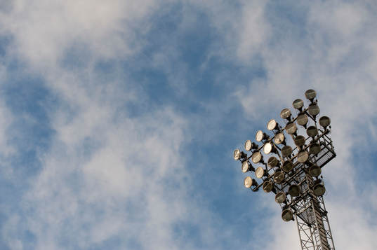 El-ljus Österås idrottsplats i Hässleholm