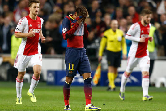 AMSTERDAM - Ajax - Barcelona ,  Voetbal Champions League ,