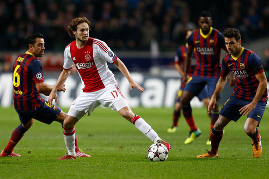 AMSTERDAM - Ajax - Barcelona ,  Voetbal Champions League ,