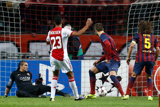 AMSTERDAM - Ajax - Barcelona ,  Voetbal Champions League ,