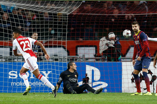 AMSTERDAM - Ajax - Barcelona ,  Voetbal Champions League ,