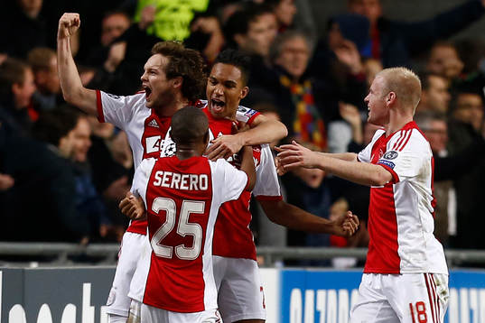 AMSTERDAM - Ajax - Barcelona ,  Voetbal Champions League ,