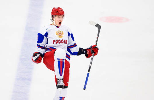 Rysslands Nikita Zadorov jublar