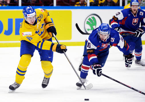 Sveriges Filip Forsberg och Slovakiens Martin Reway