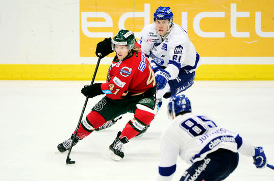 Frölundas Mathis Olimb och Leksands Johan Ryno