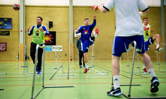 Tobias Karlsson, Niclas Ekberg, Jonas Larholm när Sverige