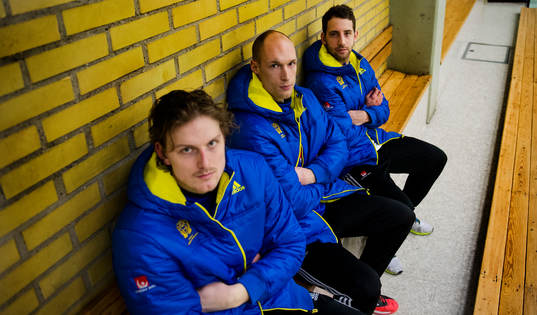 Jesper Nielsen, Johan Jakobsson, Patrik Fahlgren när
