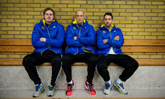 Jesper Nielsen, Johan Jakobsson, Patrik Fahlgren när
