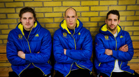 Jesper Nielsen, Johan Jakobsson, Patrik Fahlgren när