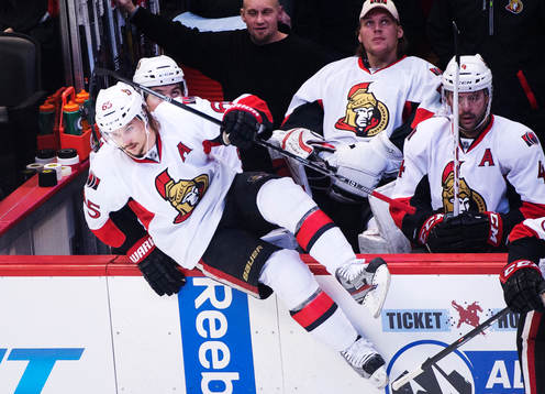 Ottawas Erik Karlsson hoppar in från bänken