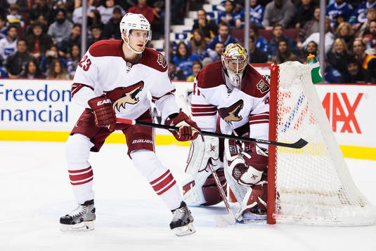 Phoenix Oliver Ekman-Larsson och målvakt Mike Smith