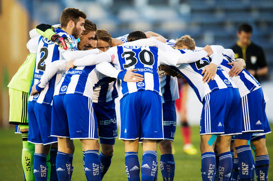IFK Göteborg innan träningsmatchen mellan Steaua Bucarest