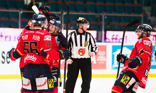 Djurgårdens spelare jublar