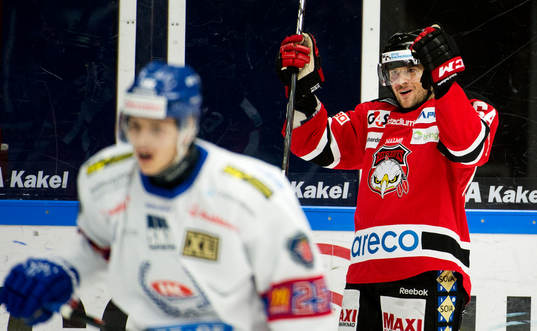 Malmö Redhawks Brian Ihnacak jublar