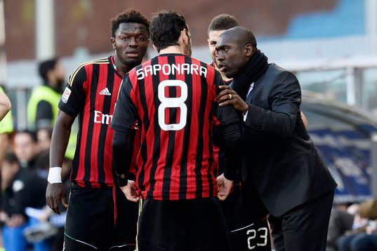  Sulley Muntari, Riccardo Saponara, Clarence Seedorf Milan 