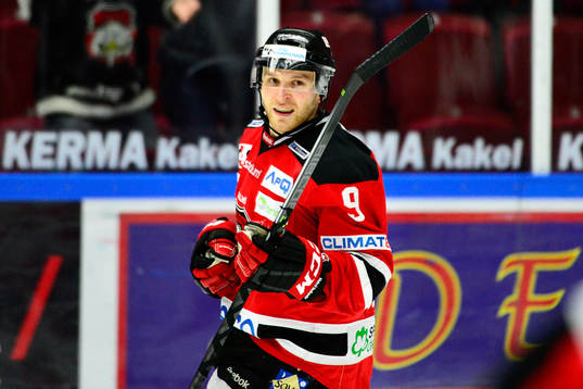Malmö Redhawks Frederik Storm jublar