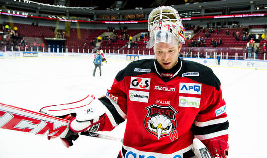 Malmö Redhawks målvakt Pontus Sjögren