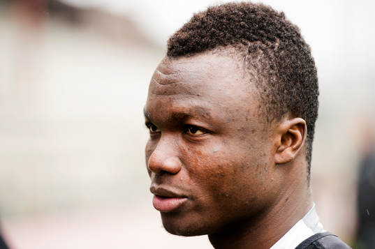 Dominic Adiyiah provtränar