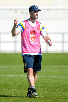 Sveriges assisterande förbundskapten Matti Demegård på