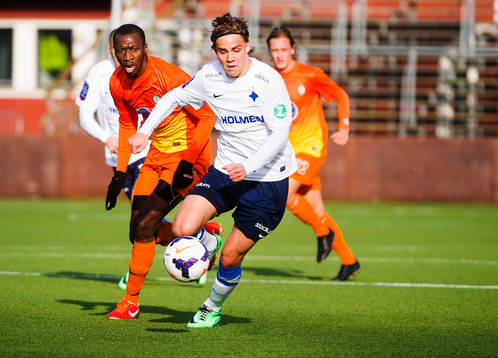AFC Uniteds  Omar Jawo och Norrköpings Christoffer Nyman 