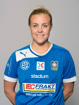 Damfotbollsspelaren Mia Skoglund, Karlstad/Qbik