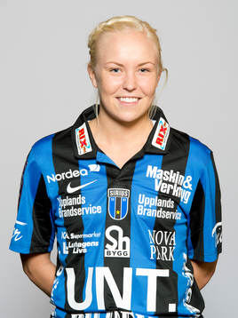 Damfotbollsspelaren Sofia Fors, Sirius, poserar för ett porträtt den 13 mars 2014 i Uppsala.