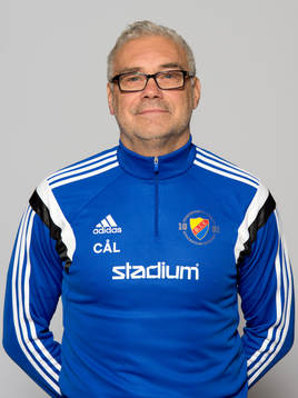 Carl-Åke Larsen, tränare, Djurgården, poserar för ett porträtt den 17 mars 2014 i Solna.