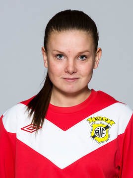 Damfotbollsspelaren Fanny Edström, målvakt, Älta, poserar för ett porträtt den 17 mars 2014 i Solna.