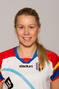 Damfotbollsspelaren Mimmi Asperot, Hovås/Billdal, poserar för ett porträtt den 20 mars 2014 i Göteborg.