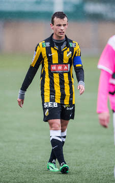 Häckens Rasmus Andernil Bozic i fotbollsmatchen mellan BK Häcken och Landskrona BoIS i U19 Allsvenskan Södra den 05 januari 2014 i Göteborg .